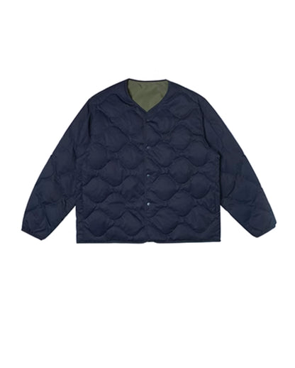 NO COLLAR QUILTED DOWN COAT W682