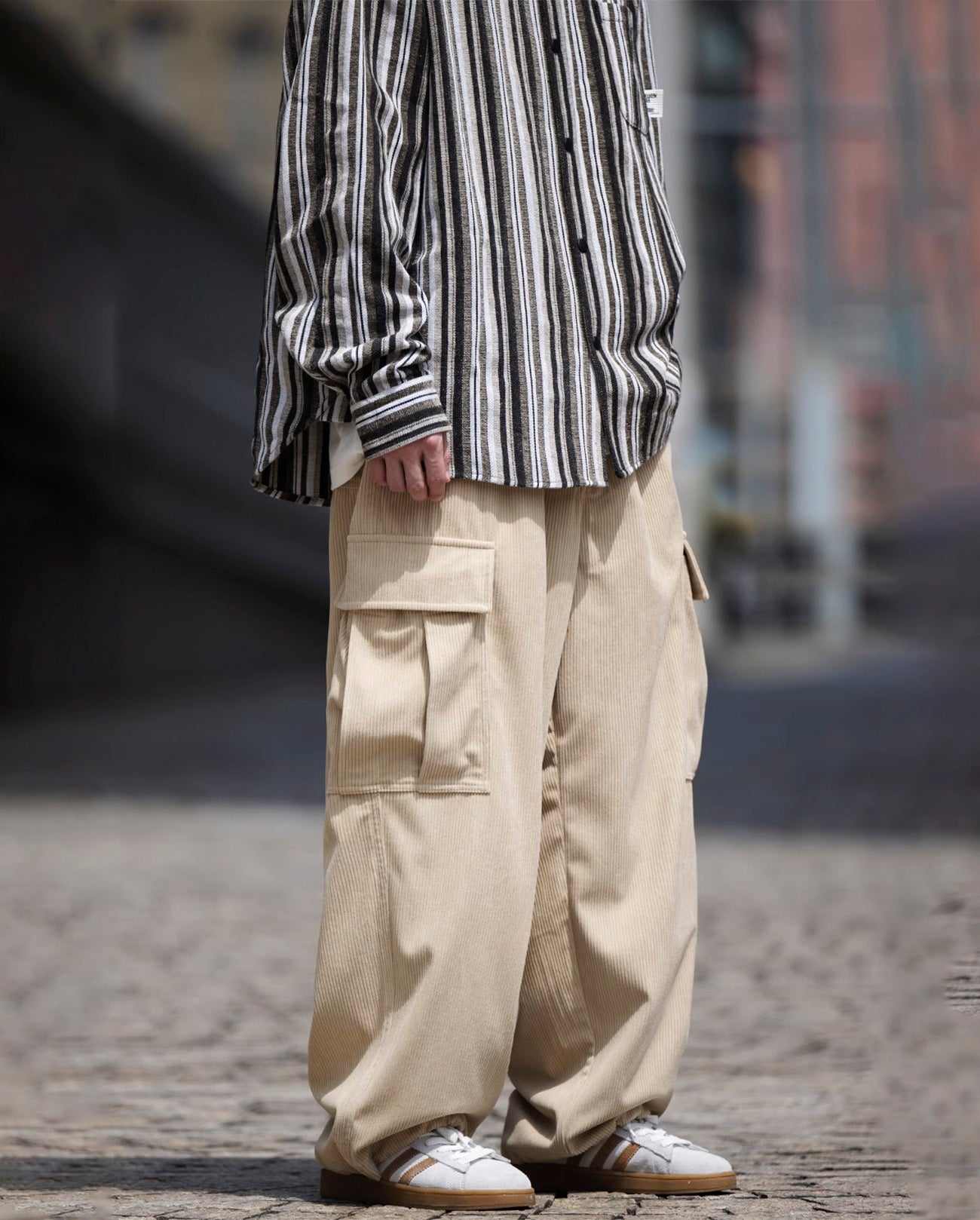 CORDUROY CARGO PANTS W750