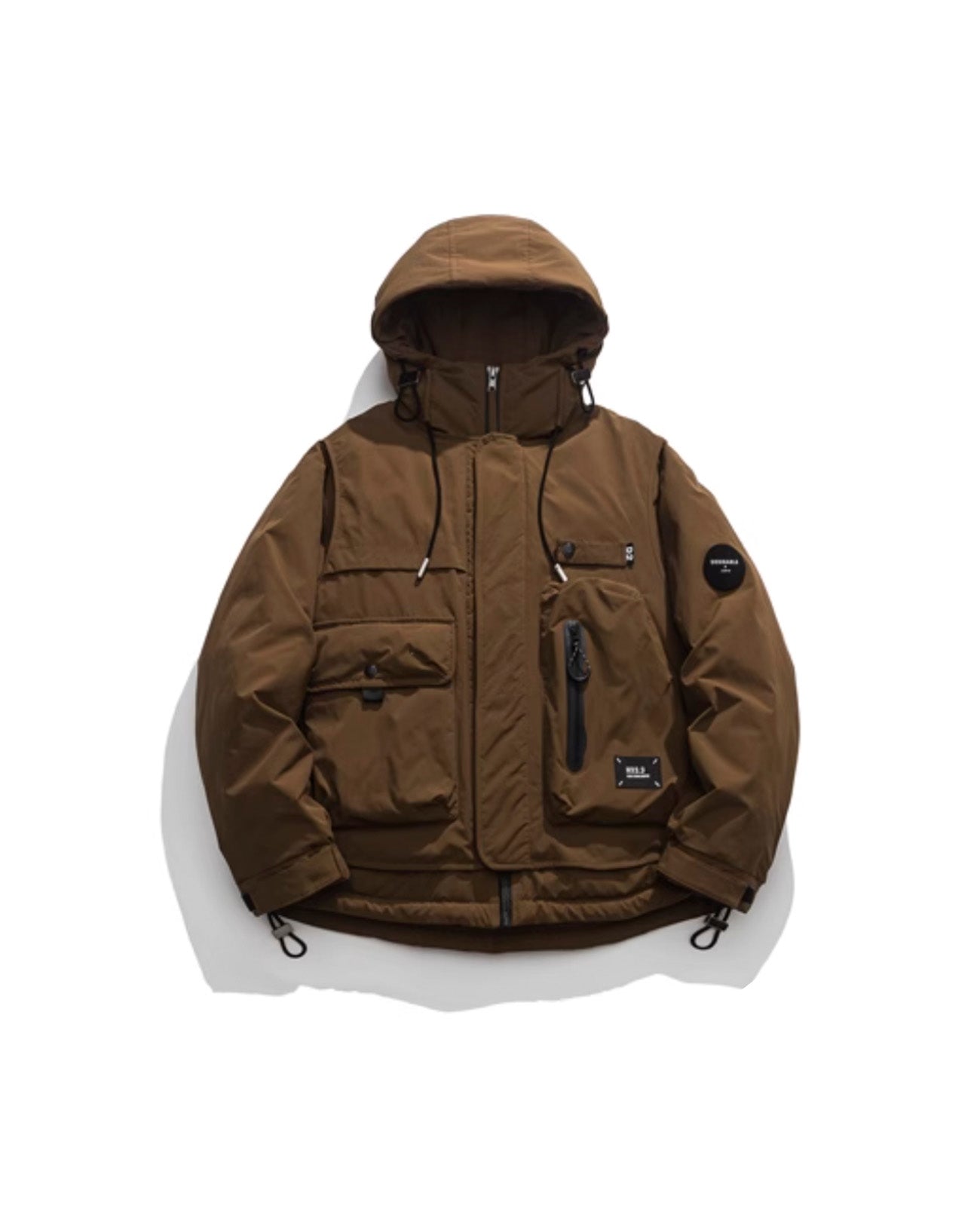 WHITE DUCK DOWN HOODED JACKET W819