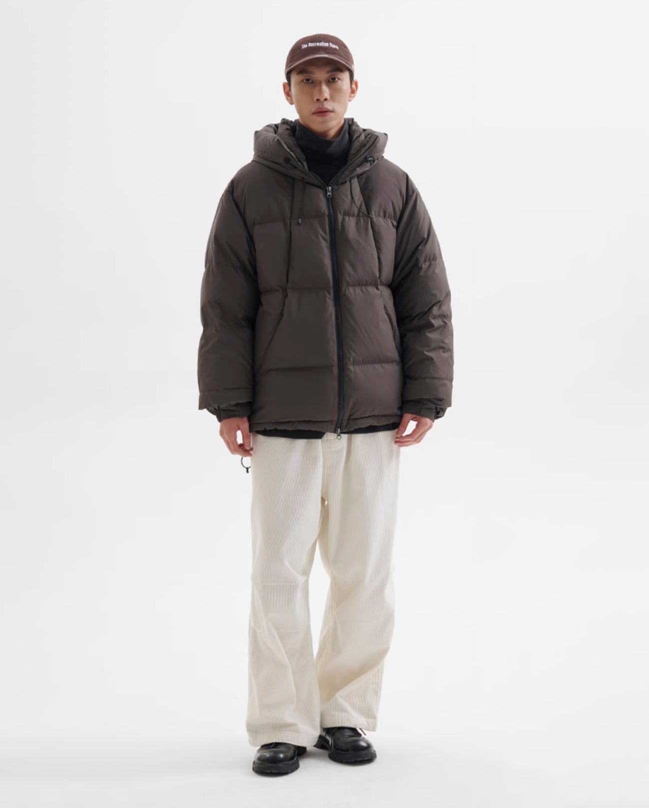 WHITE DUCK DOWN PUFFER JACKET W1287