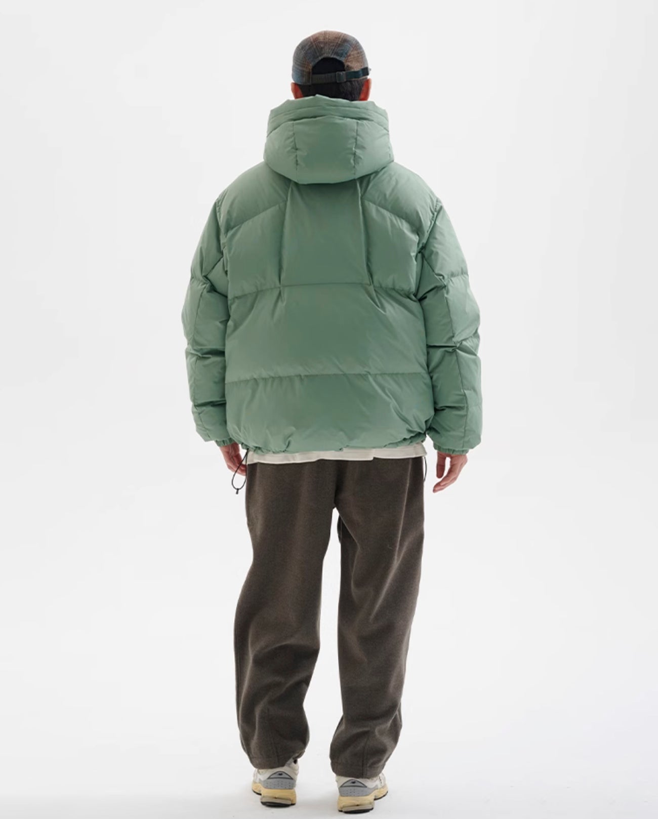 WHITE DUCK DOWN PUFFER JACKET W1287