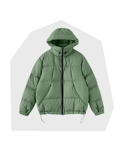 WHITE DUCK DOWN PUFFER JACKET W1287