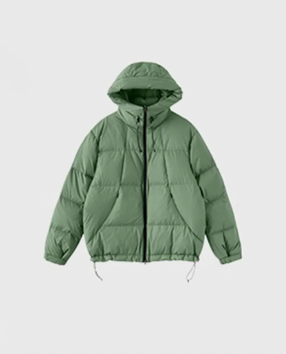 WHITE DUCK DOWN PUFFER JACKET W1287