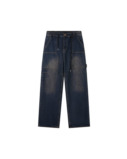 STREET LOOSE DENIM PANTS W1310