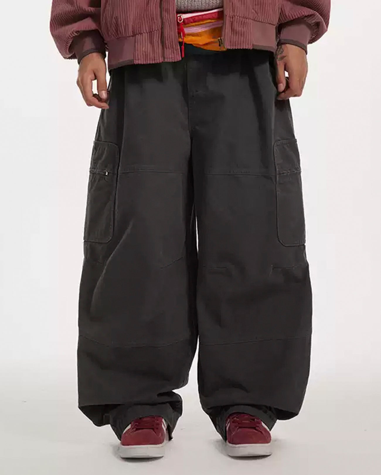 LOOSE WASHED CARGO PANTS W1312