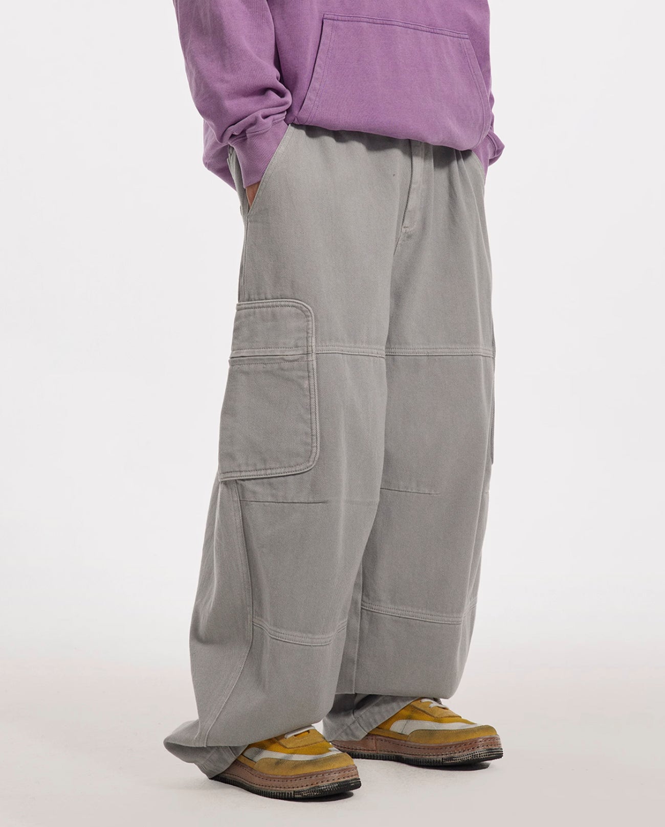 LOOSE WASHED CARGO PANTS W1312