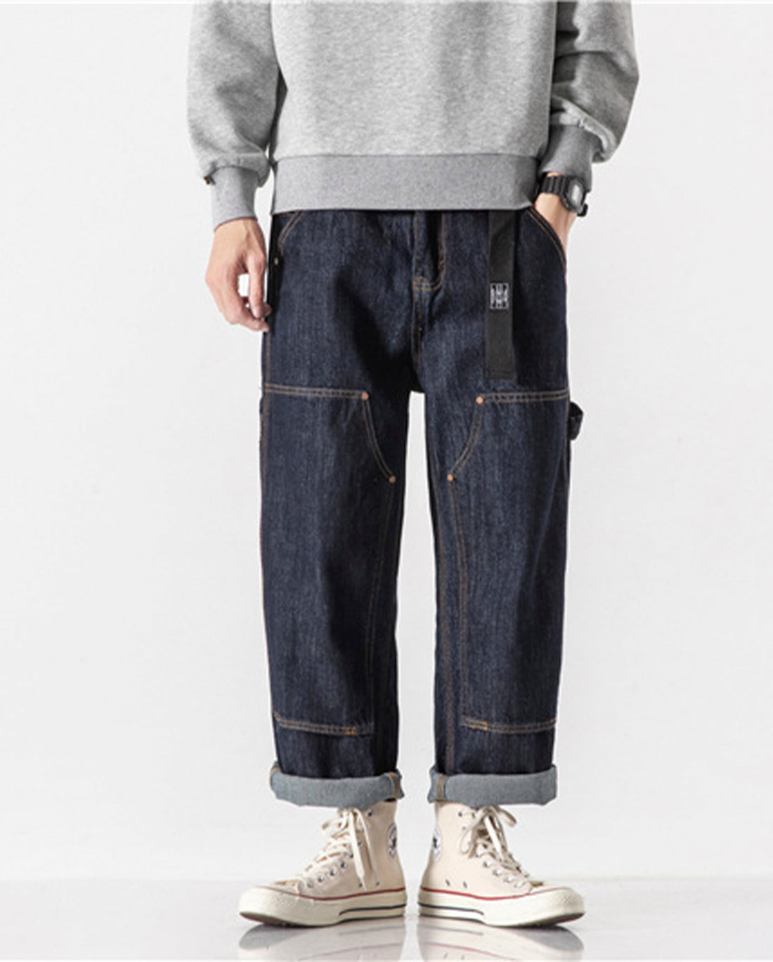 W KNEE WORK DENIM PANTS W1316