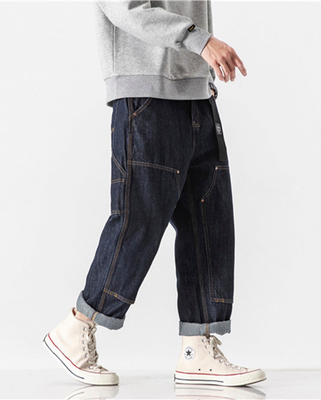 W KNEE WORK DENIM PANTS W1316