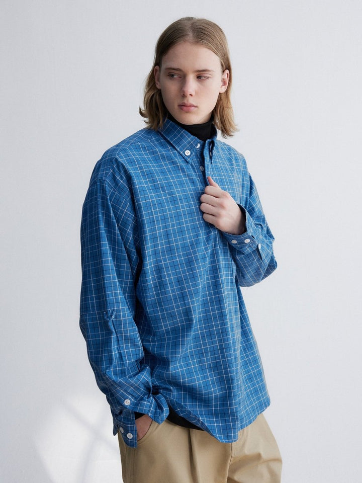 BLUE CHECK SHIRT W985