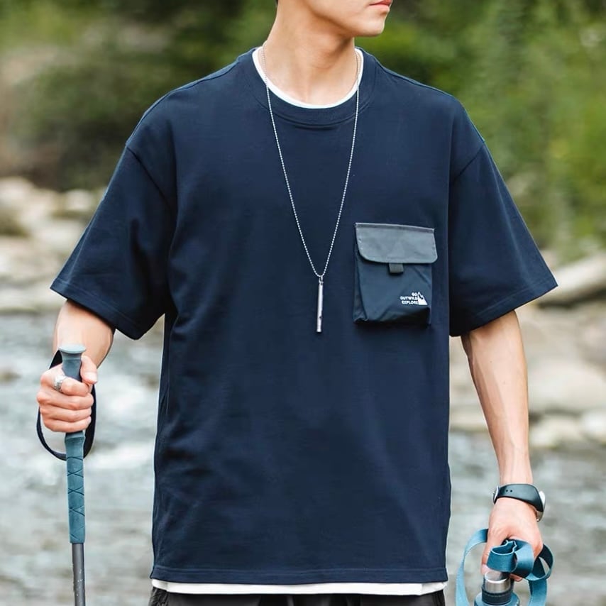 OUTDOOR BICOLOR POCKET T-SHIRT W1189