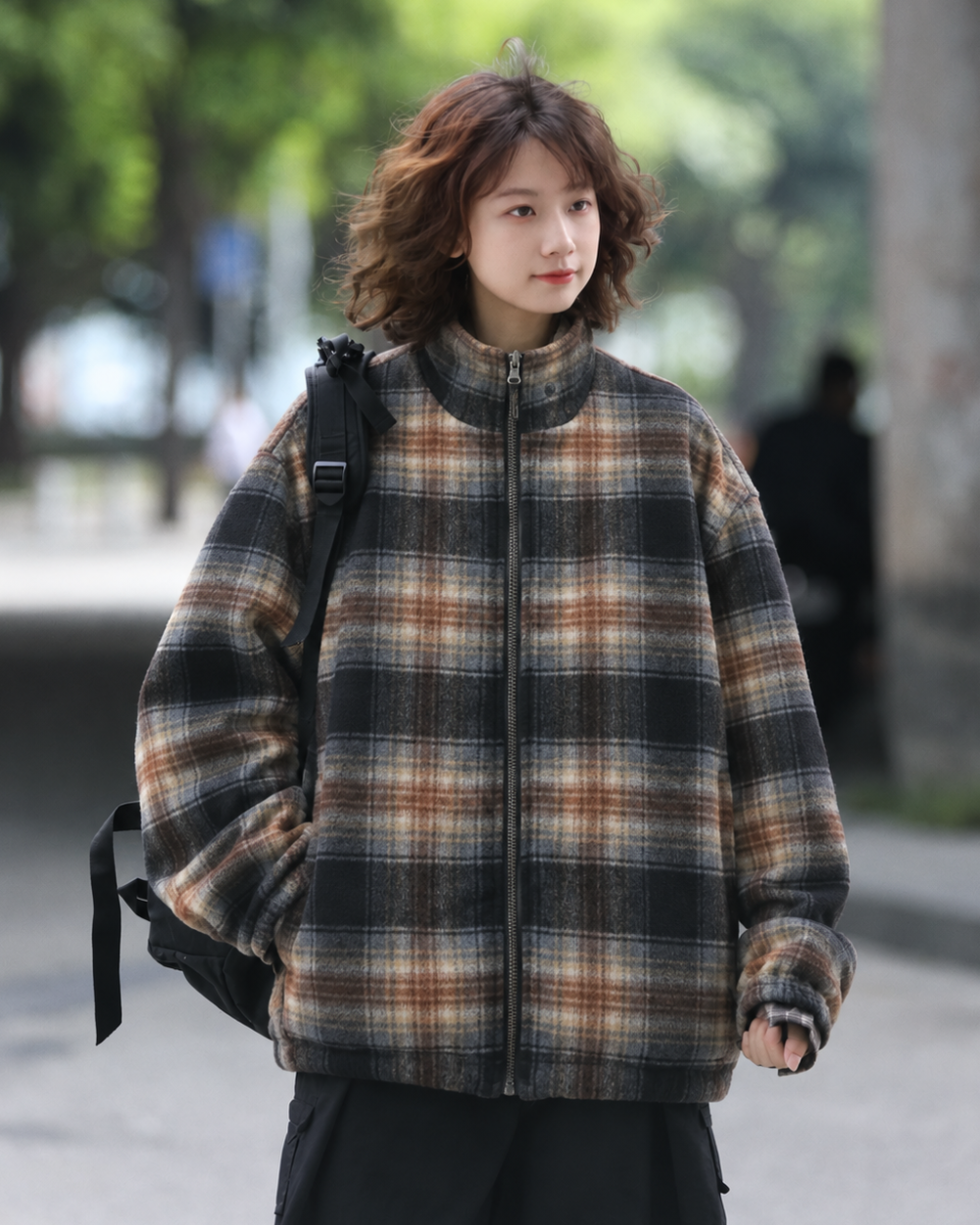 REVERSIBLE CHECK JACKET W1480