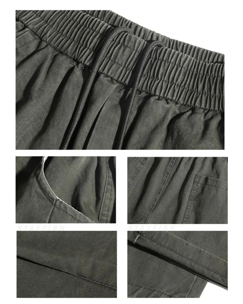 COTTON WIDE EASY PANTS W1723