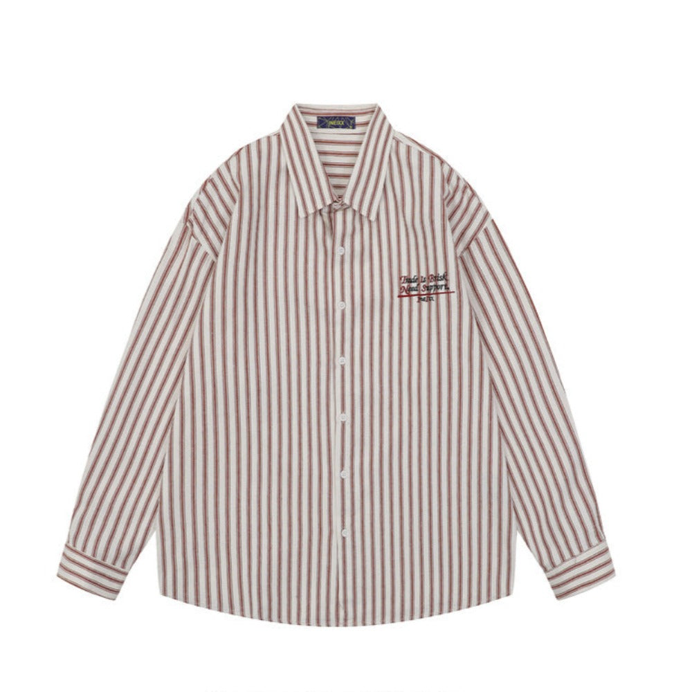 1POINT STRIPE LONG SLEEVE SHIRTS W301