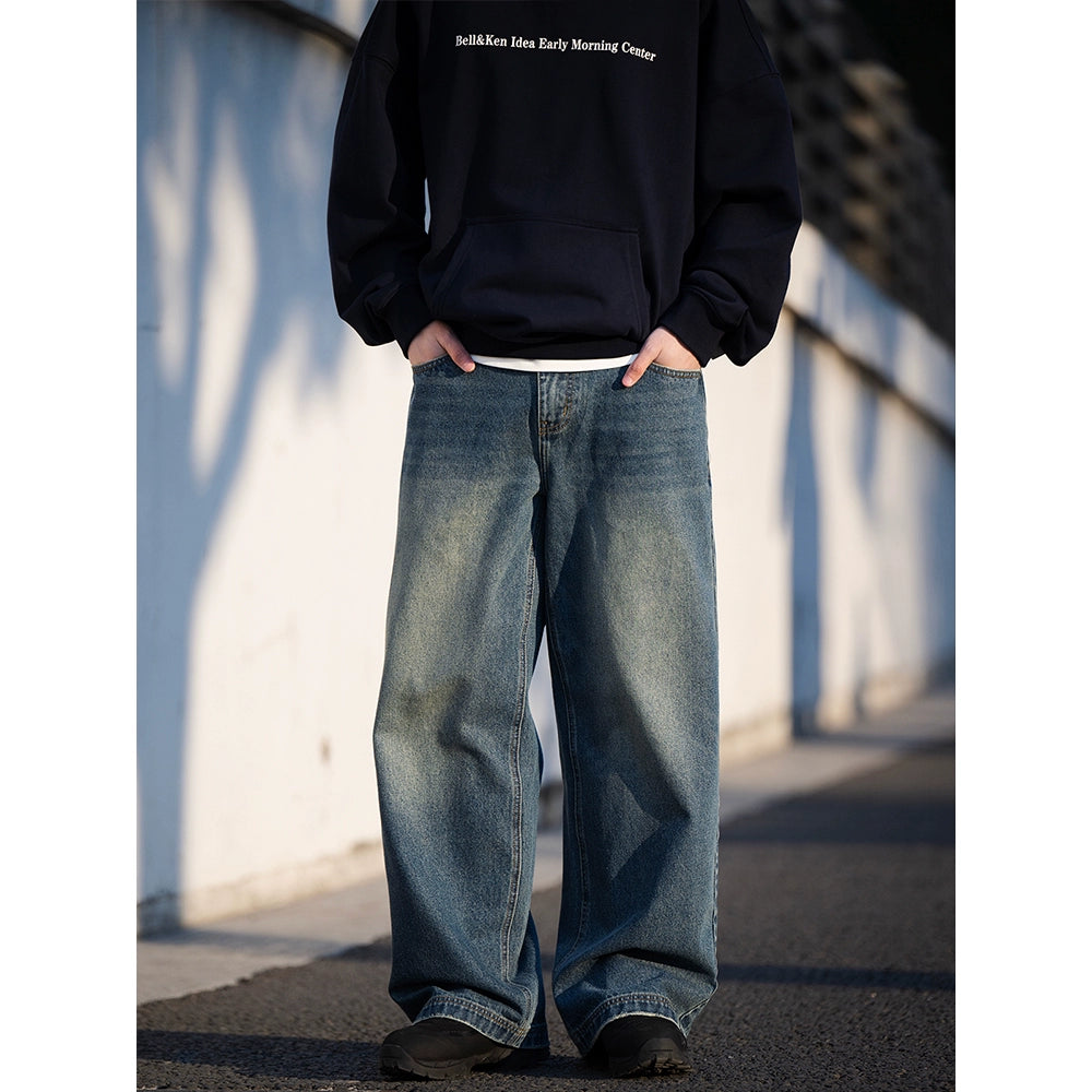 HEAVY WASH DENIM PANTS W901