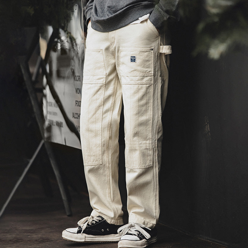 MULTI-POCKET STRAIGHT PANTS W905