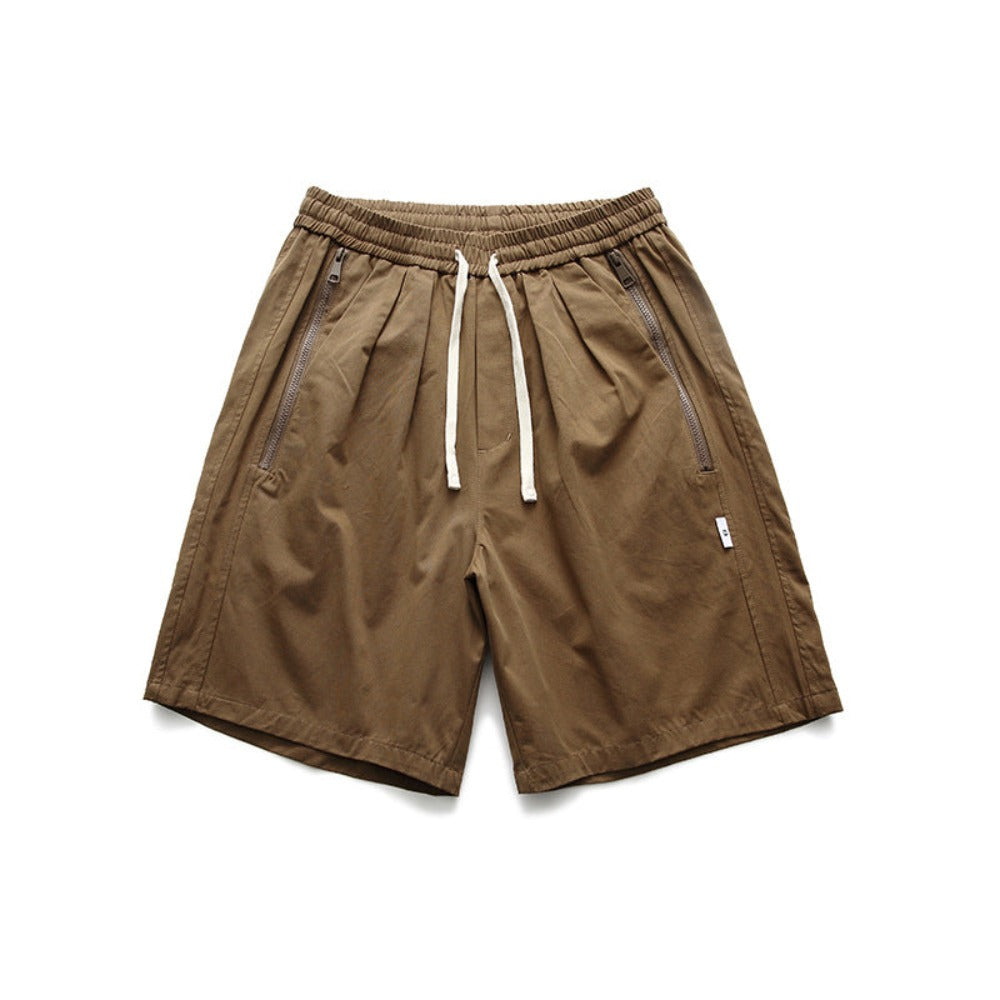 WIDE ZIP LOOSE SHORTS W240