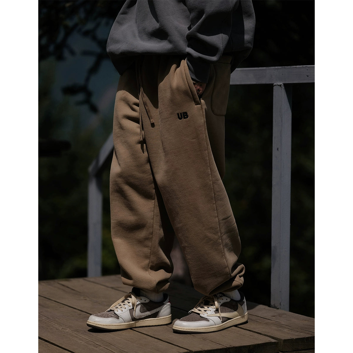 RIB SWEAT PANTS W773