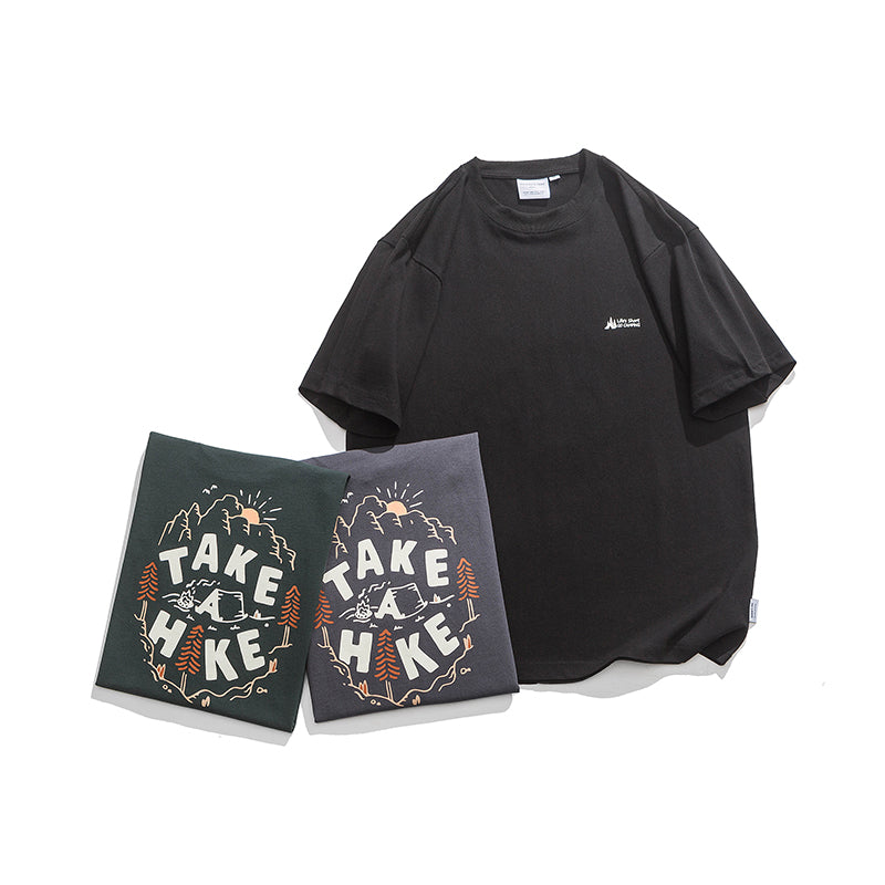 PRINTED TAKE A HIKE TEE W404