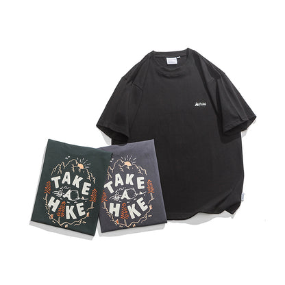 PRINTED TAKE A HIKE TEE W404