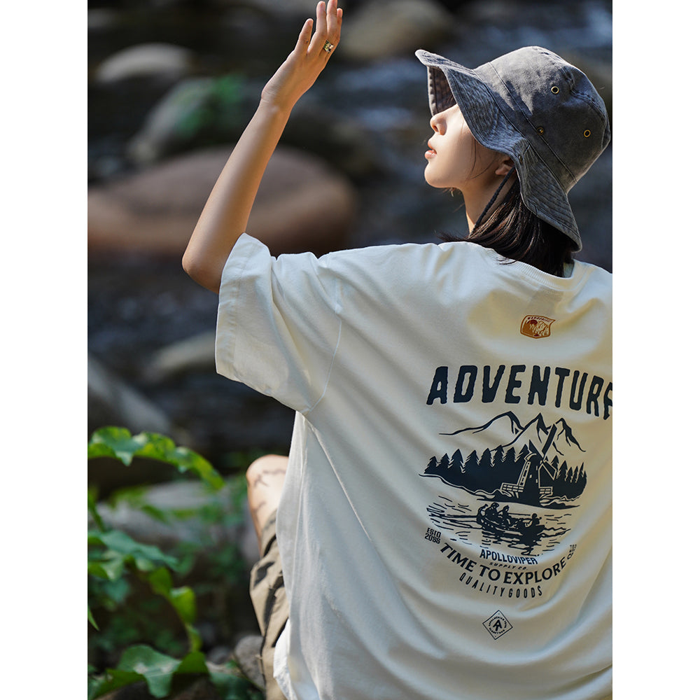 ADVENTURE PRINT T-SHIRTS W448