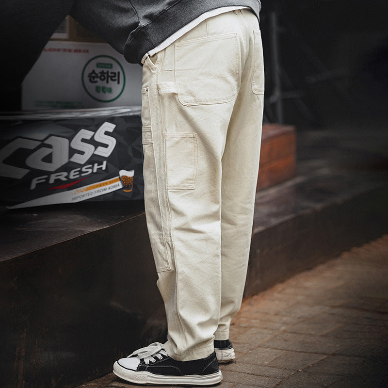 MULTI-POCKET STRAIGHT PANTS W905