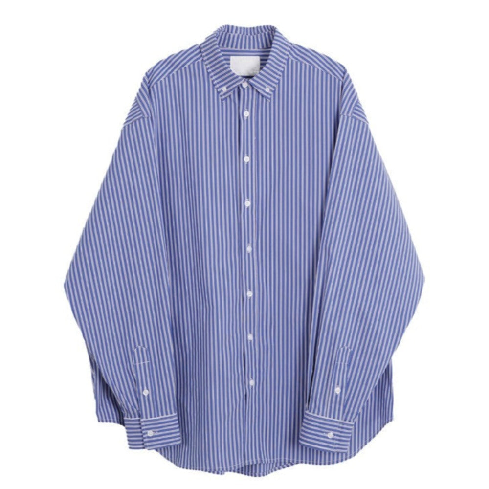 SIMPLE STRIPE LONG SLEEVE SHIRTS W389