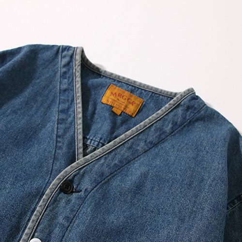 COLORED BUTTON DENIM JACKET W893