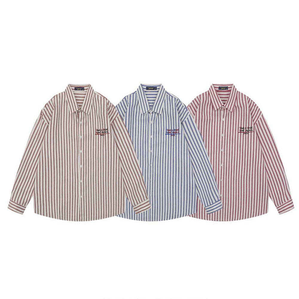 1POINT STRIPE LONG SLEEVE SHIRTS W301