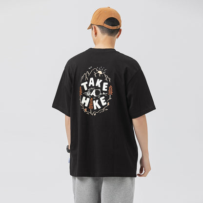 PRINTED TAKE A HIKE TEE W404