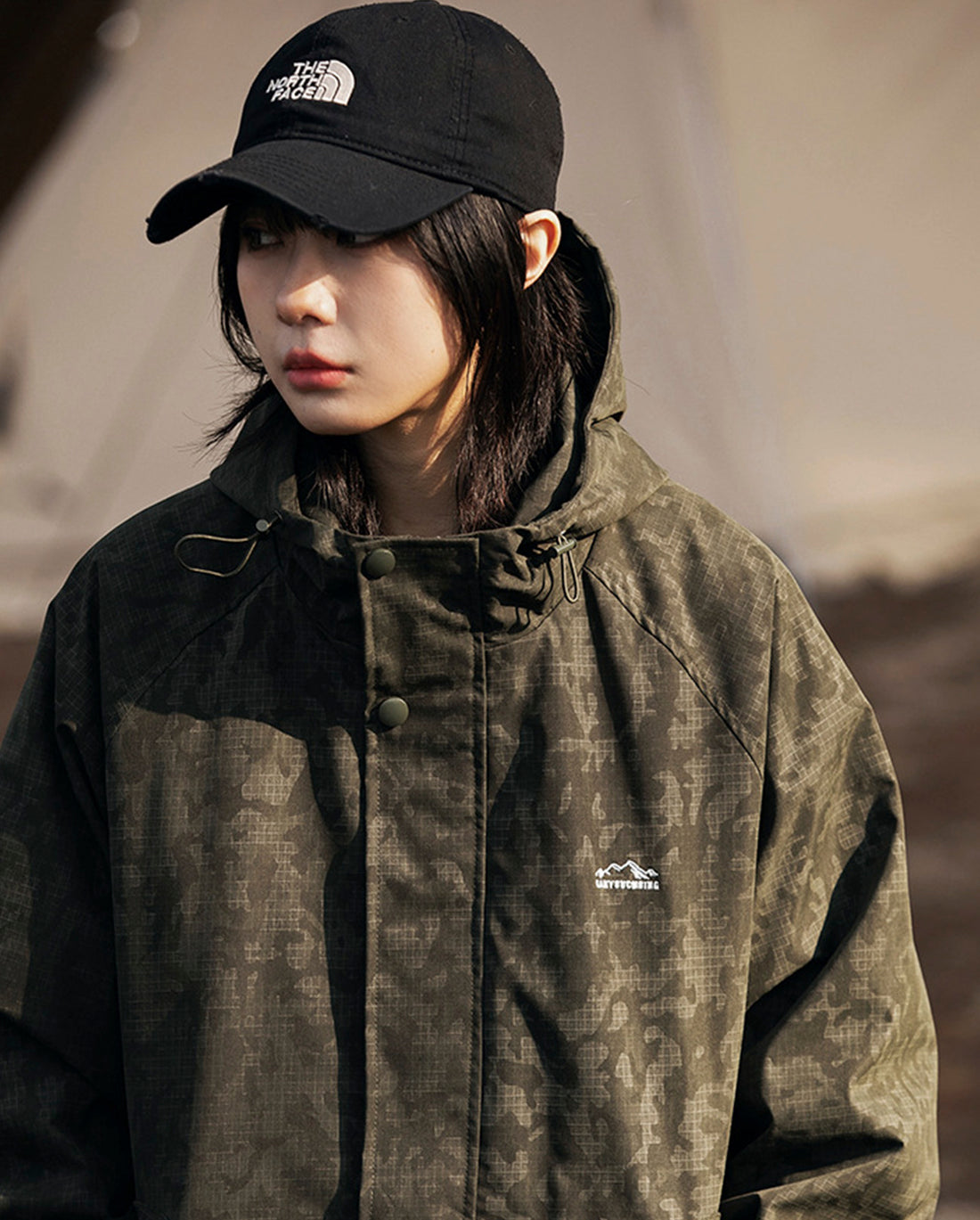 NYLON CAMO JACKET W179