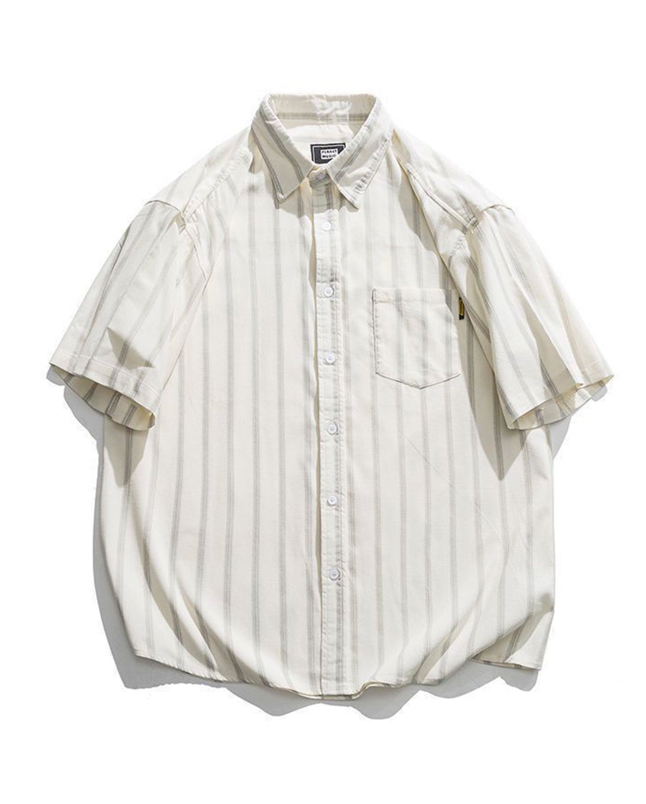 RELAX STRIPE SHORT SLEEVE SHIRTS W209