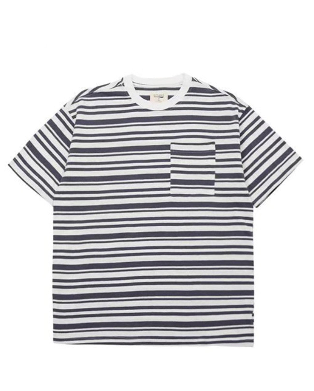 LOOSE RETRO WASH STRIPE T-SHIRTS W224